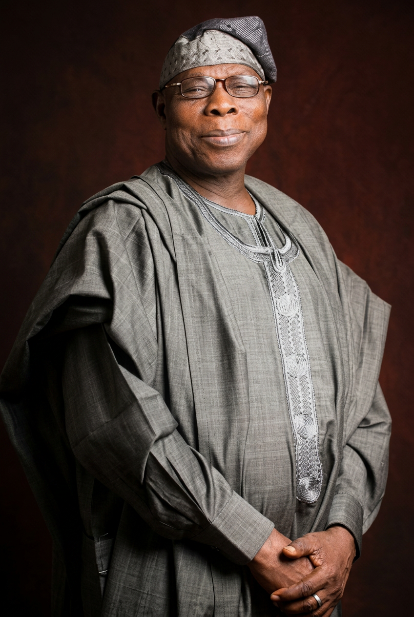 Formal portrait of H.E. President Olusegun Obasanjo GCFR, Guardian of Mama Nigeria